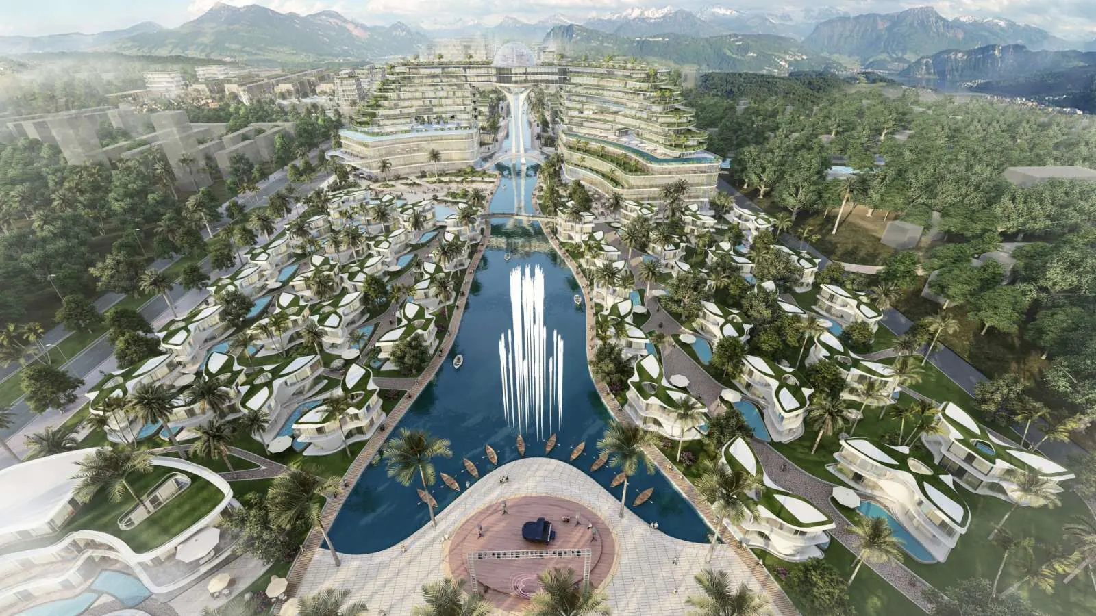 Phối cảnh tổng thể dự án Thiên Bảo Phú Quốc của Tập đoàn Tân Hoàng Minh.